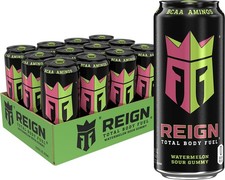 Reign Total Body Fuel, Watermelon Sour Gummy, Fitness & Performance Drink, 16 Fl picture