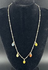 Dyadema Sterling Silver Miraculous Miracle Catholic VTG Enamel VTG Necklace picture