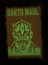 1999 Ikon Star Wars: Episode 1 Darth Maul #12 Glow In The Dark Card picture