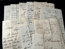 OLD  LETTER IN ENGLISH 1800s - Victorian Era Watermarked Correspondence Document picture
