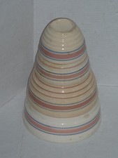 VINTAGE FARMHOUSE GRADUATED LOT OF (4) PINK BAND MIXING BOWLS PLEASE READ picture
