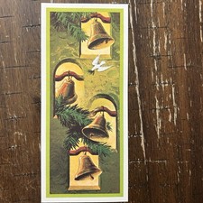 Vintage Marcia Lord Mid-Century Christmas Card Bells Dove California Artists 807 picture