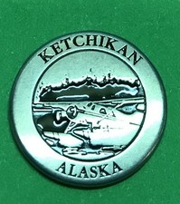 Ketchikan AK SeaPlane & Creek Street Collectible Token picture