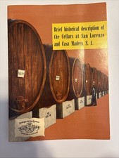 Vintage Casa Madero San Lorenzo Wine Cellars History Booklet Chicago Distributor picture