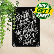 Chalkboard Style Quote Poster Metal Tin Sign Vintage Wall Decor Plaque 8x12 picture