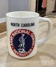 Vintage North Carolina Army National Guard Recruiter Mug Militaria Theme picture
