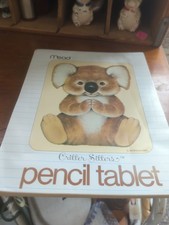 Mead Vintage Koala 1980s Critter Sitters Note Pad Stationary Pencil Tablet  picture