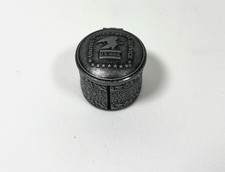 Vintage USPS Pewter Metal Stamp Roll Dispenser Holder Floral Eagle US Mail picture