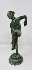 Graeco Roman Statue Naked Woman Bathing Venus Verdigris Patina 10