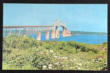 Jamestown - Saunderstown Bridge Rhode Island Un-Posted Vintage Postcard picture