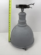 1930’s WESTINGHOUSE Vapor Proof Industrial Factory Pendant Vtg Light Fixture Lrg picture