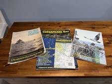Vintage Chesapeake Bay Maryland Boating Fishing Maps Chartbook Lot  picture
