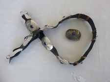 Vnt Navajo Foster Yazzie Concho Belt 925 Sterling Silver Lapis 336gr Alt. Buckle picture