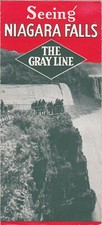 1936 The Gray Line Seeing Niagara Falls Map & Guide Brochure picture