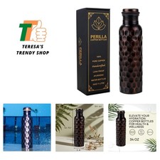 Elegant 34 Oz Leak-Proof Copper Water Bottle - Revitalize Your Hydration Ritual picture