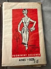 Vintage Oleg Cassini Prominent Designer M156 Dress Pattern Size 14 Cut Complete picture