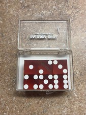 Vintage Hacienda Hotel Casino Las Vegas NV Red Dice Full Stick Set Case 1960s picture