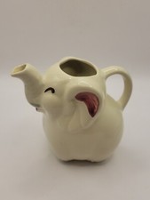 Vintage SHAWNEE POTTERY Creamer WHITE ELEPHANT Cream Pitcher USA  4.5