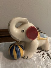 Small Vintage Elephant Planter, crazing Japan Stamp picture