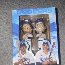 Budweiser Miguel Vargas James Outman Dodgers The Rookies Bobblehead Set picture