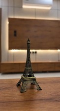 Vintage Paris Eiffel Tower Miniature Figurine Metal Souvenir Collectible 11cm picture