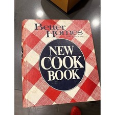 Better Homes And Gardens New Cook Book 1960s Publication Vintage -Plaid Cover picture