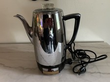 Universal Coffeematic 4410 Chrome Electric Percolator MCM 1950s Tested picture