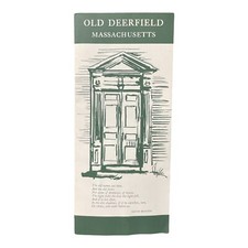 Vintage 1969 Old Deerfield Massachusetts Historic Homes Brochure & 2 Tickets picture