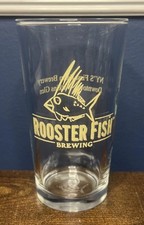 Rooster Fish Brewing Beer Glass Watkins Glen New York NY 16oz Bar picture