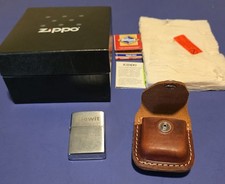 Kiewit All American Canal Project 2008 Zippo Lighter Set – Leather Case & Box picture
