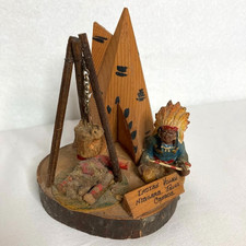 Antique Adirondack Native American Indian Wood Souvenir Niagara Falls, Canada picture