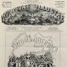 Journal L'UNIVERS ILLUSTRE 27/11/1880 #Hommage à Jacques OFFENBACH#Raoul BRAVAIS picture