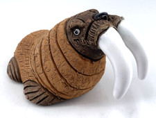 Casals of Peru Walrus Hand Made Clay Pottery Figurine 5