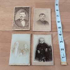 Antique CDV Circa 1880s  Photo lot of 4 picture