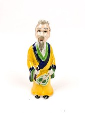 Occupied Japan Asian Oriental Musician Man Holding Stringed Instrument Figure 5