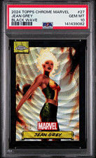2024 Topps Chrome Marvel Jean Grey #27 Black Wave /10 - PSA 10 picture