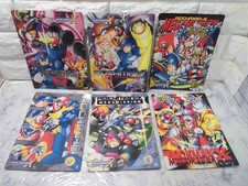 Megaman X Rockman Jumbo Carddass Card Sticker Sheet Japanese Lot of 6 Complete picture