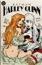 Batman Harley Quinn 1 - Blank Sketch Variant Cover + Original Art by John Rhodes picture