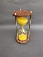 Sand Timer Hourglass Brass Nautical Maritime Hour Glass Vintage picture