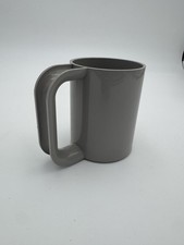 Vintage Heller MaxMug Light Grey Stackable Plastic Design Massimo Vignelli USA picture