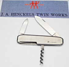 Vintage JA HENCKELS GERMANY - Bartender’s Knife - Smooth Metal Handles - MINT picture