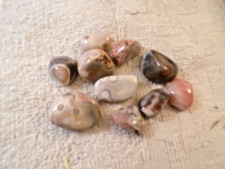 10 Highly Polished Botswana Pink Agate- 86 Grams - 2.958 Oz picture