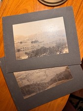 Pair c.1885-1900 Original Mounted Albumen Landscape Photographs Midwest picture