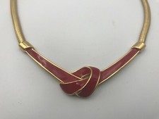 MONET Ribbon Knot Necklace Collar 15