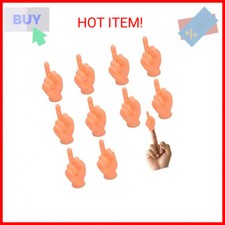 Tiny Hands for Fingers 10 Pcs Tiny Hands (Middle Finger Sign) Premium Rubber Lit picture