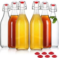 Swing Top Glass Bottles 32oz Flip Top Beer Brewing Bottle with Stopper for Home picture