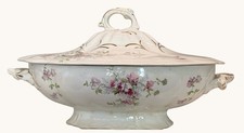 Antique J&E Mayer Lidded Vegetable Tureen- Pristine Gilt 1881-1888 Covered Dish picture
