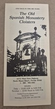 Vintage Old Spanish Monastery Cloisters Brochure North Miami Beach Florida... picture