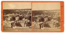 MARYLAND STEREOVIEW - Baltimore - Woodberry from Prospect Hill - Walzl 1860s picture