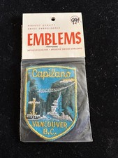 Vintage Capilano Suspension Bridge Souvenir Patch Vancouver British picture